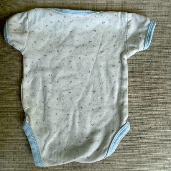 Chick Pea, Blue &  White, Onesie and Pants, Size 0-3 Months - Picture 3 of 7